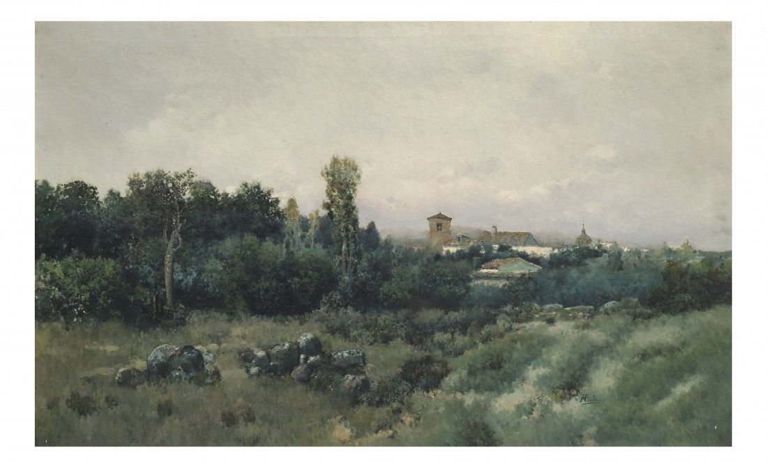 F. Cordero, Landscape - Oil on Canvas (1 of 8)