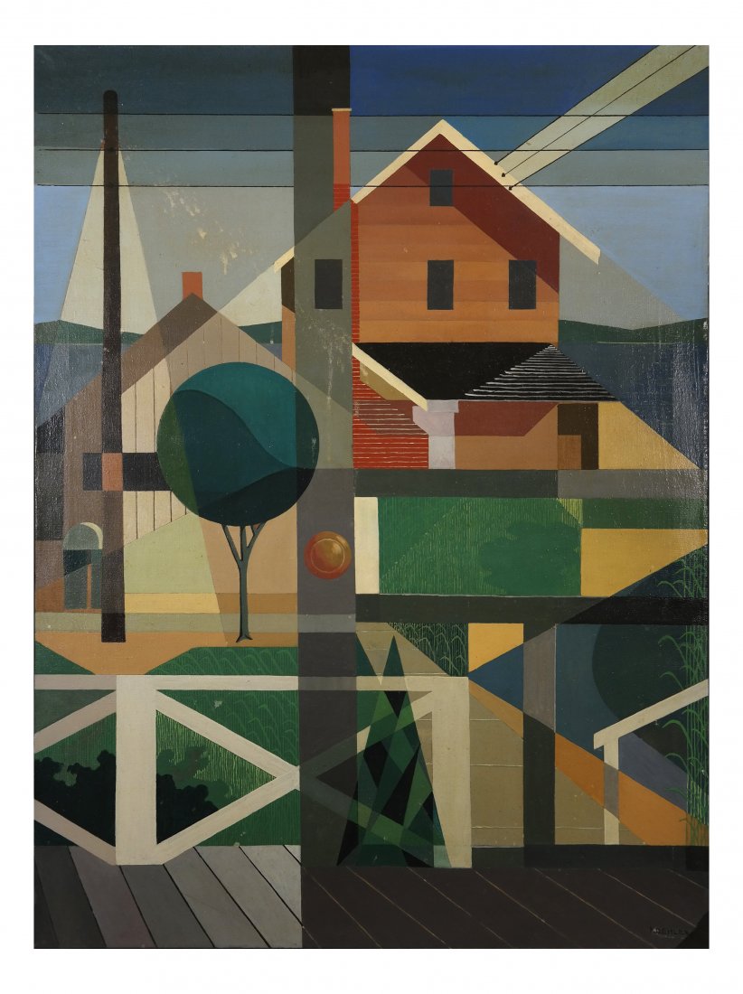 Ed Koehler "Abstract, House and Tree" (1 of 4)