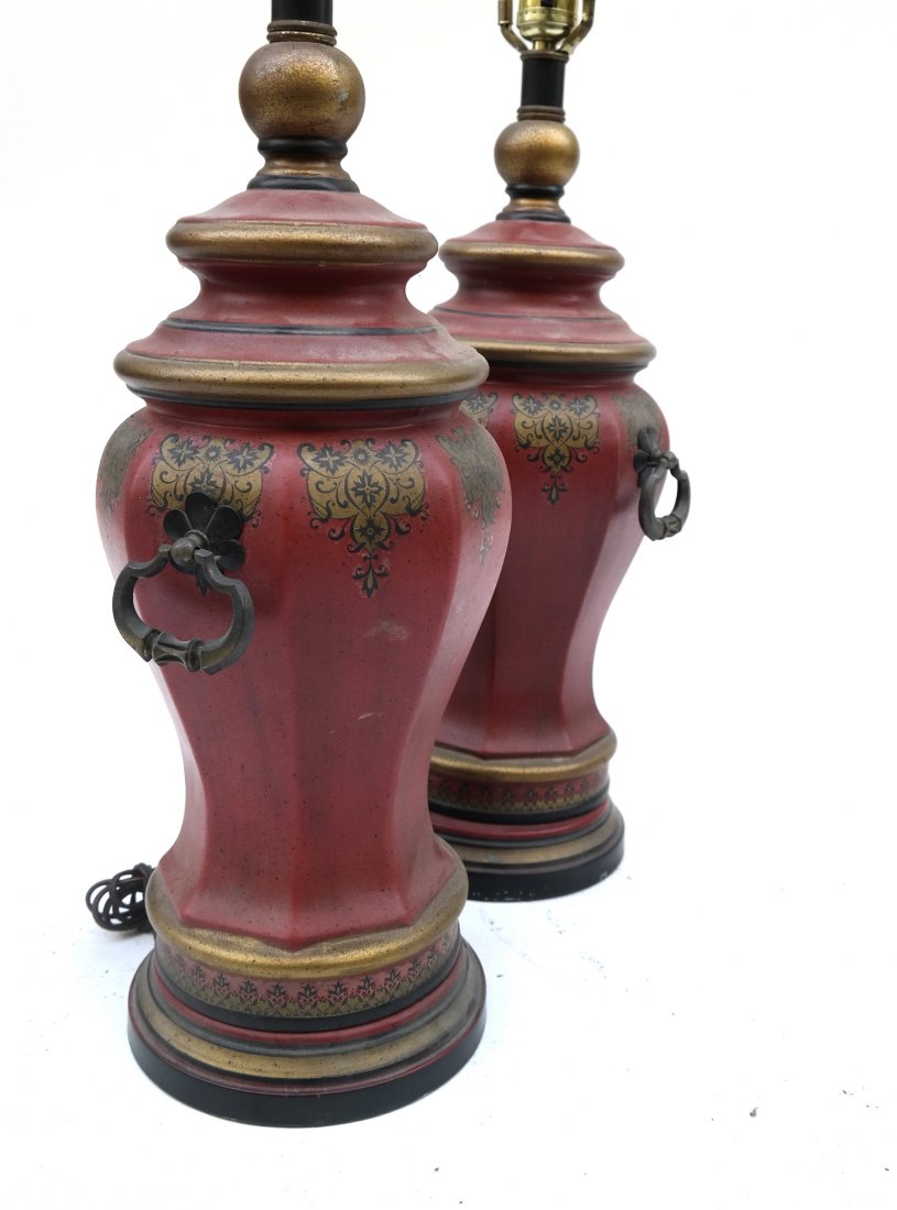 Pair of Urn-Shaped Ceramic Lamps (1 of 4)