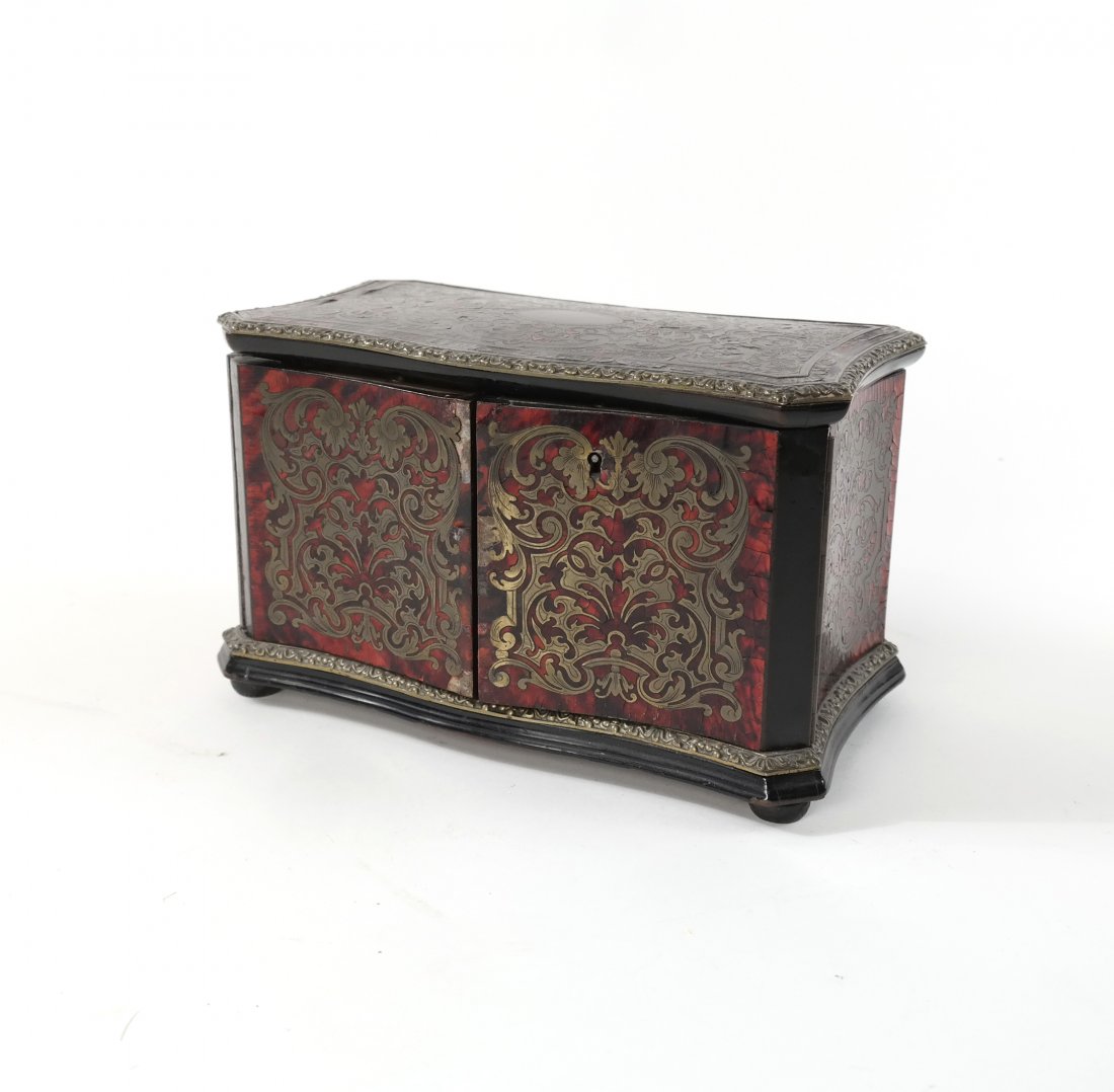 Early 19th C French Boulle Box/Tea Caddy (1 of 8)