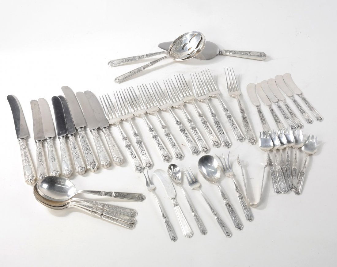 152 Pieces Gorham Sterling Flatware (1 of 10)