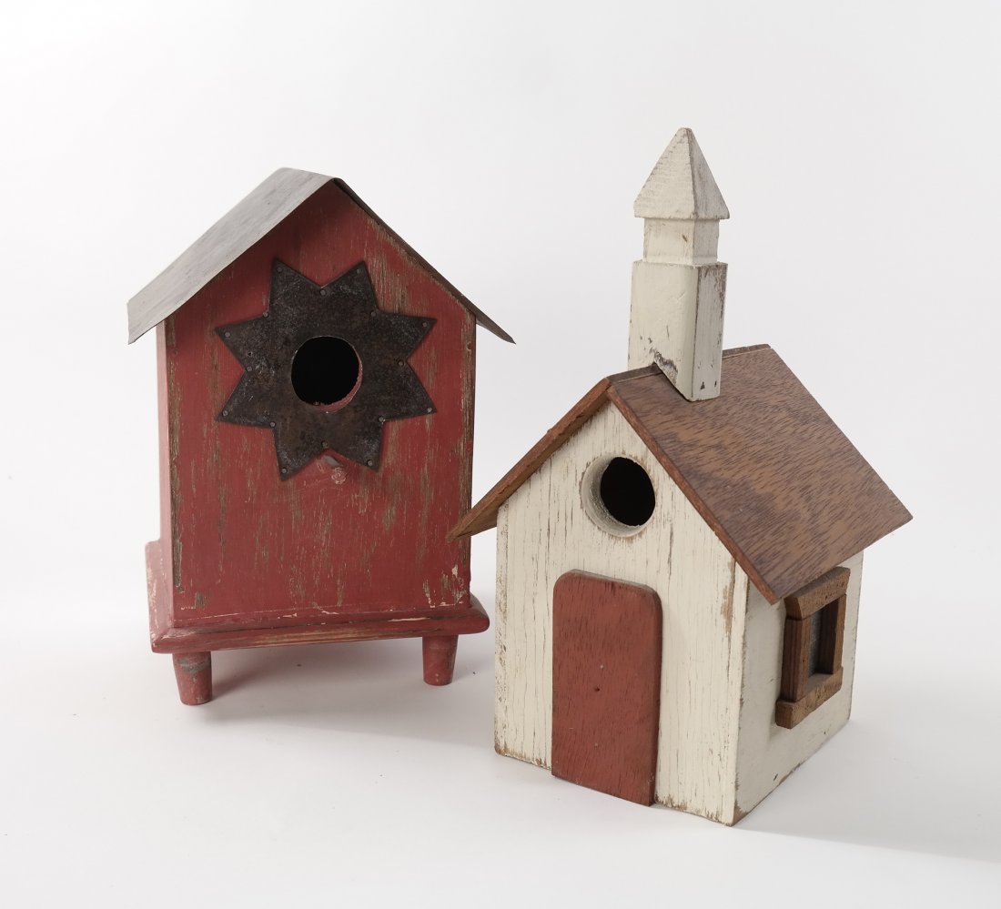 Two Wood Bird Houses (1 of 4)