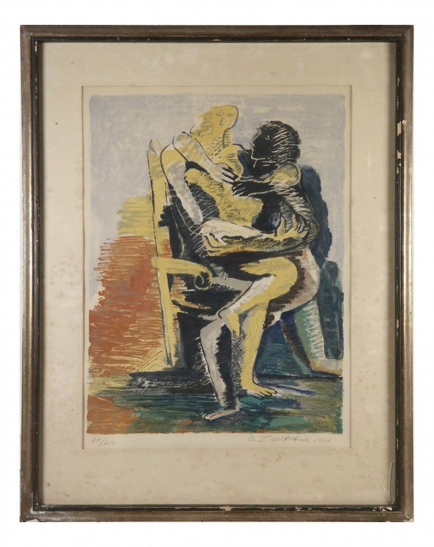 Framed Lithograph of Lovers (1 of 5)