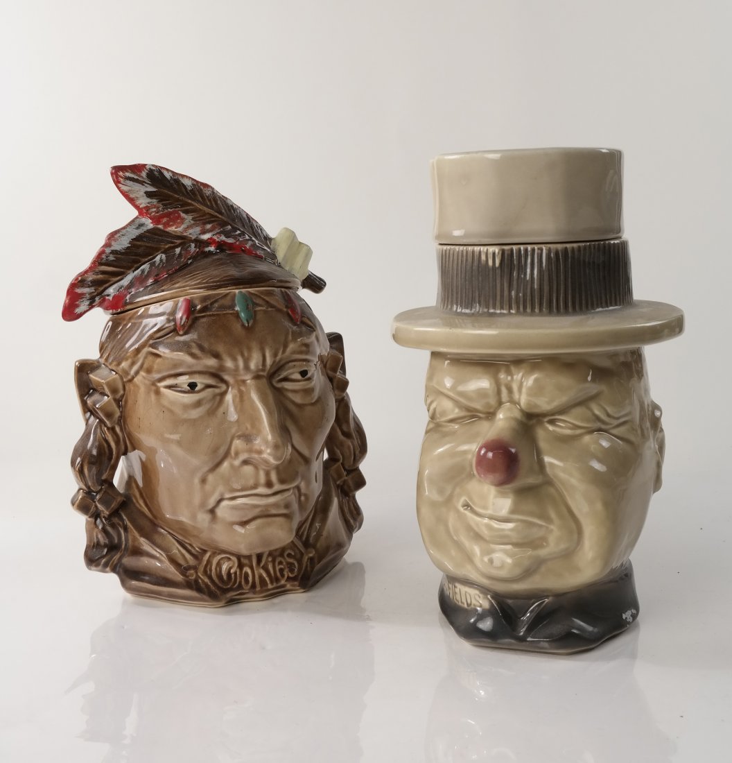 Two Cookie Jars - W.C. Fields, Indian (1 of 5)