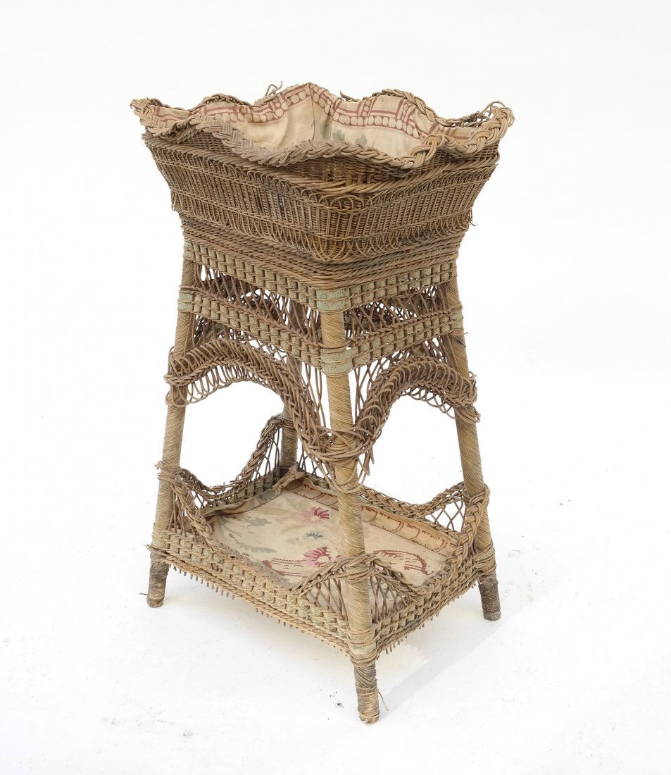 Antique Wicker Doll Bed (1 of 6)