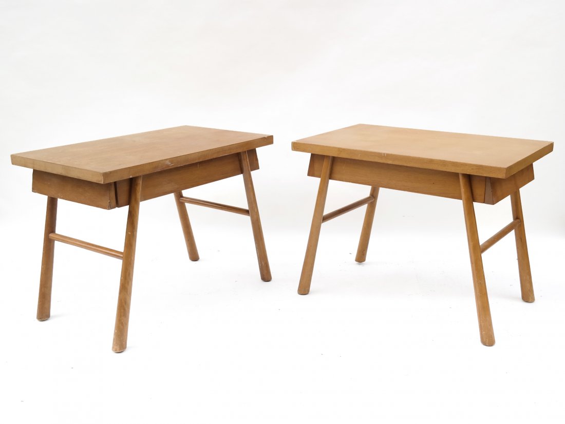 Pair T.H. Robsjohn-Gibbings End Tables (1 of 6)