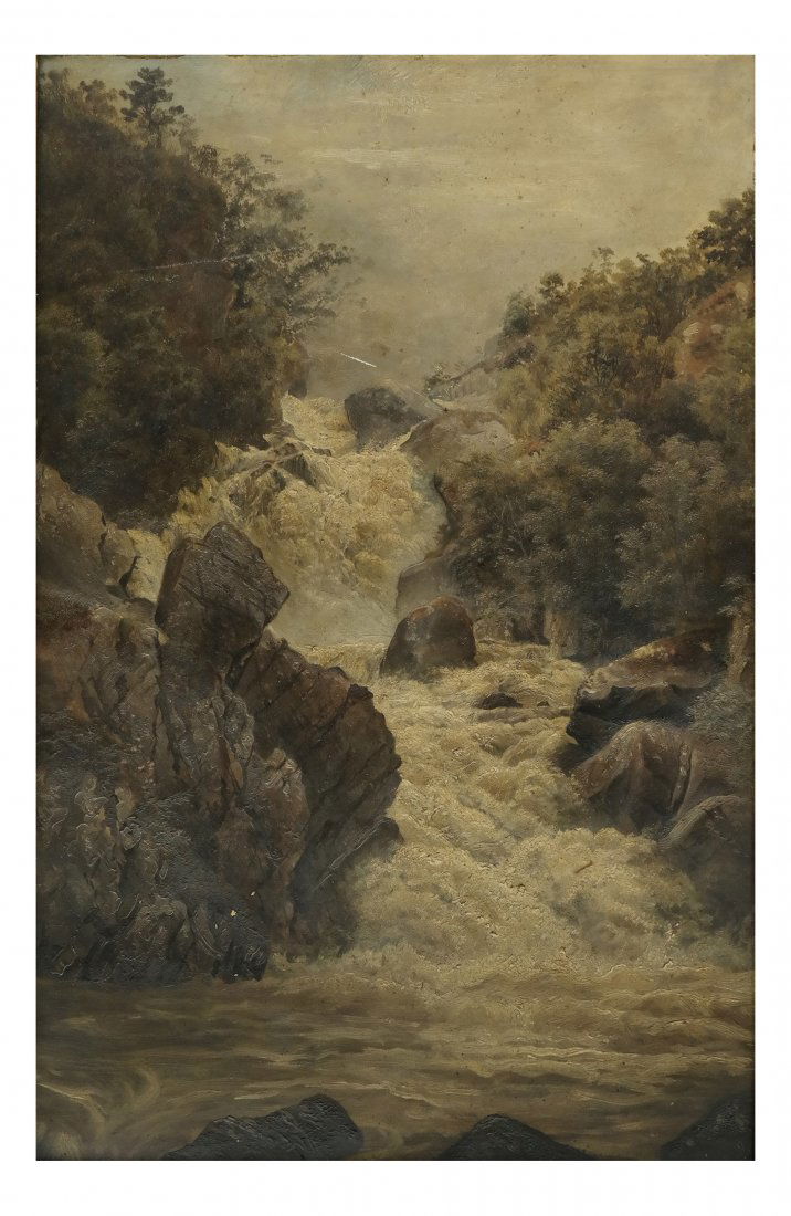 Landscape with a Waterfall, O/C (1 of 4)