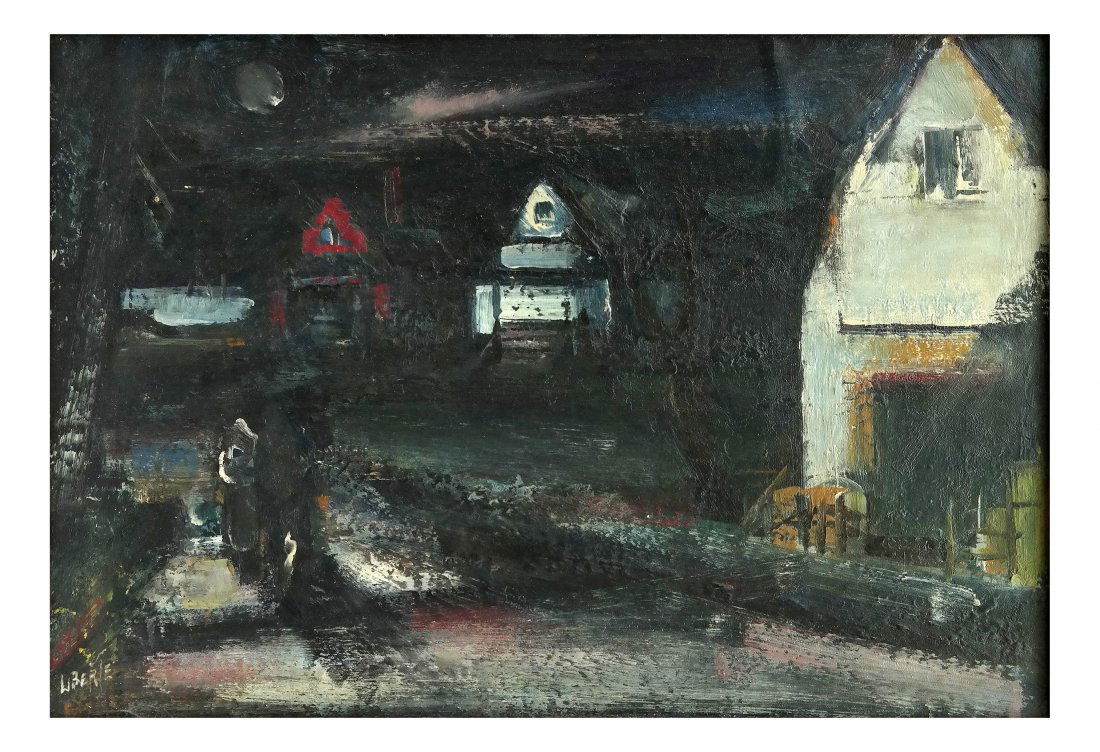 Liberle, Houses - Oil on Board (1 of 3)