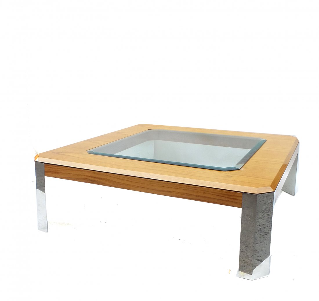 Laminate Glass Insert Cocktail Table (1 of 5)