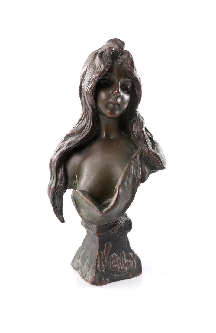 E. Villanis, "NELLY" Art Nouveau Bronze (1 of 6)