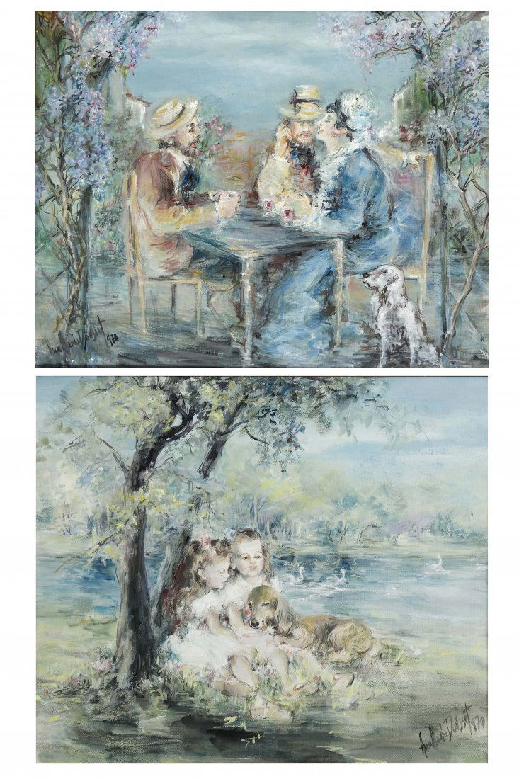 Ana Marie Dorsset, 2 Scenes with Figures (1 of 8)