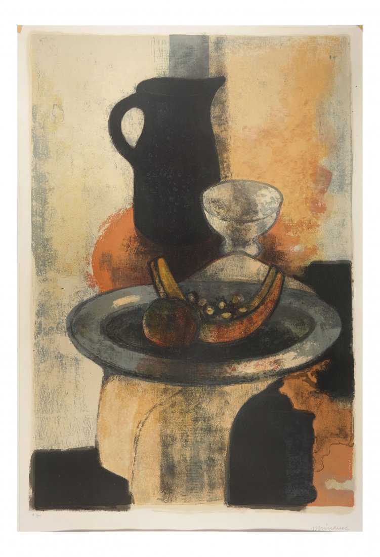 Table Still Life, Unframed Lithograph (1 of 2)