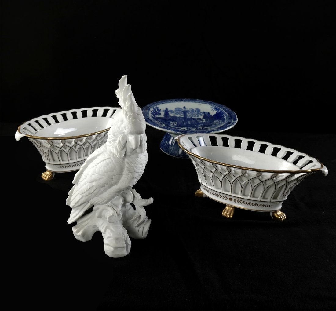 Pair of Cachepots, Bird and Compote (1 of 7)