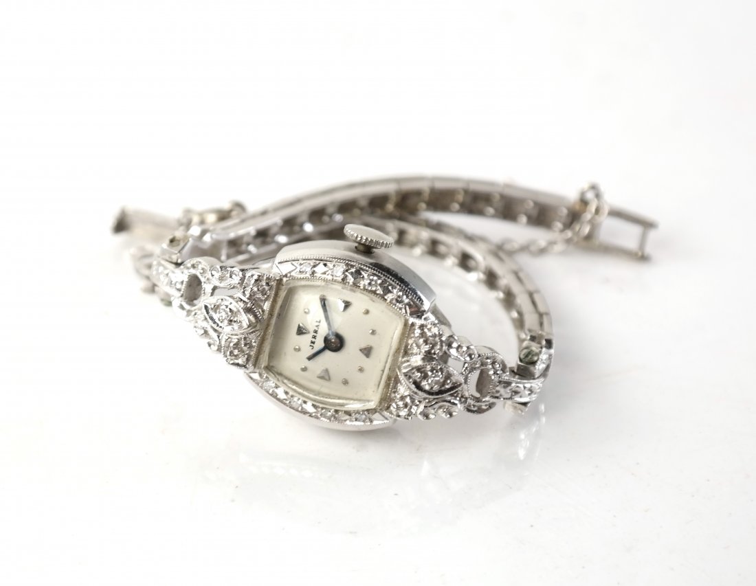 14k White Gold and Diamond Wrist Watch (1 of 5)