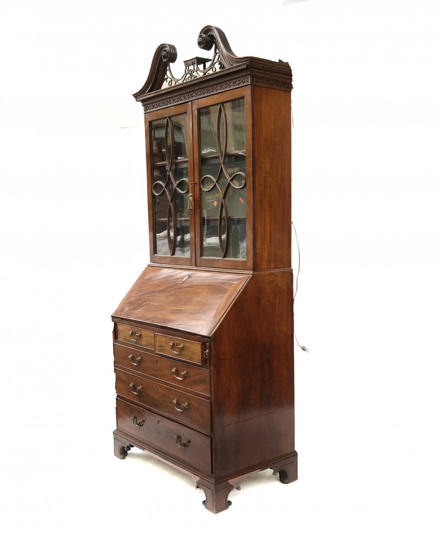 Antique American Mahogany Secretary (1 of 10)