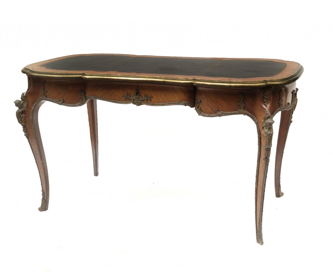 Louis XV-Style Bronze Mounted Bureau Plat (1 of 10)
