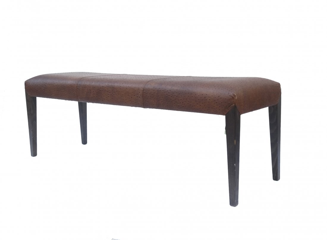 Contemporary Leather Window Bench (1 of 5)