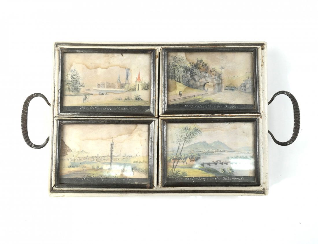 Antique Game Tray With Insets (1 of 6)