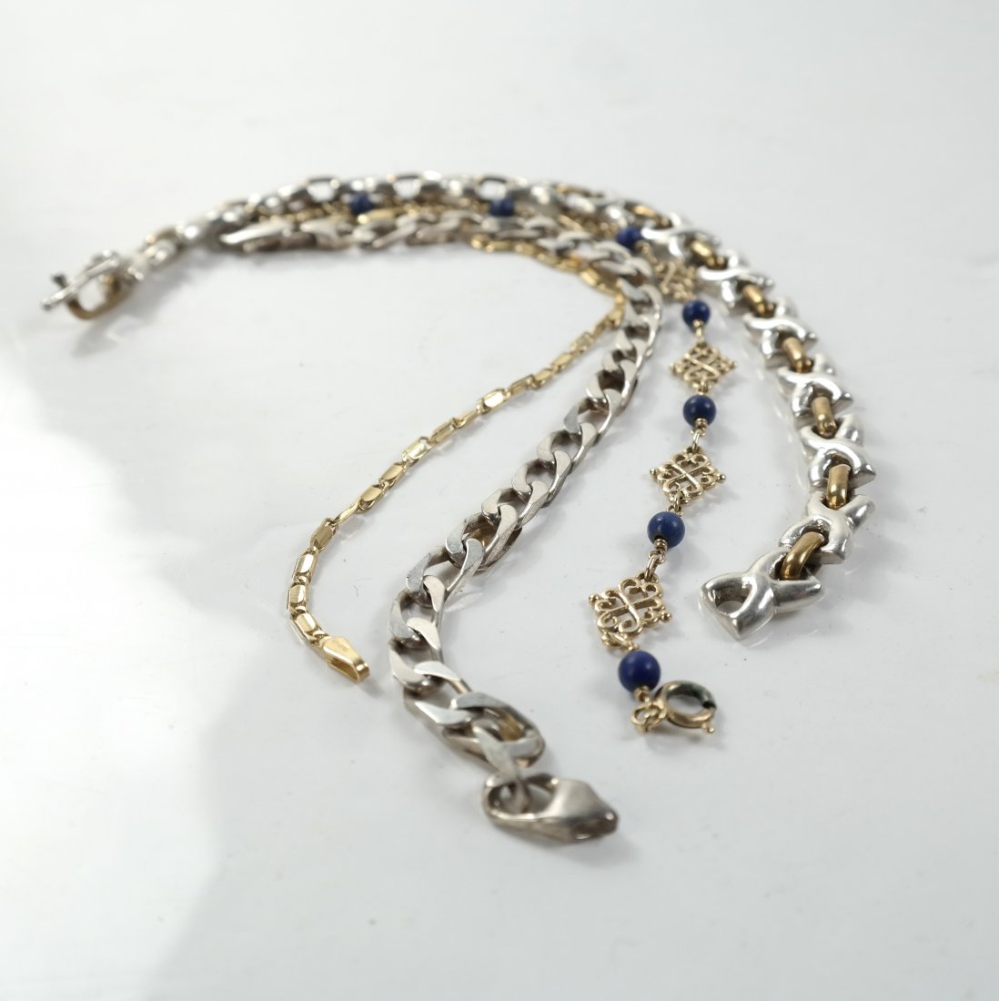 4 Ladies' Silver and Gold Bracelets (1 of 5)