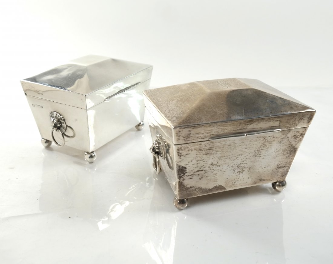 Two English Sterling Tea Caddies (1 of 8)