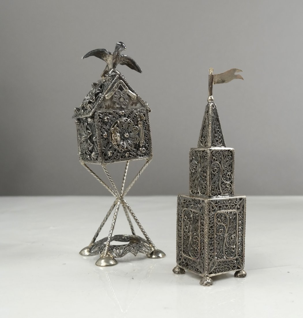 Two Sterling Spice Boxes (Besamim) (1 of 10)
