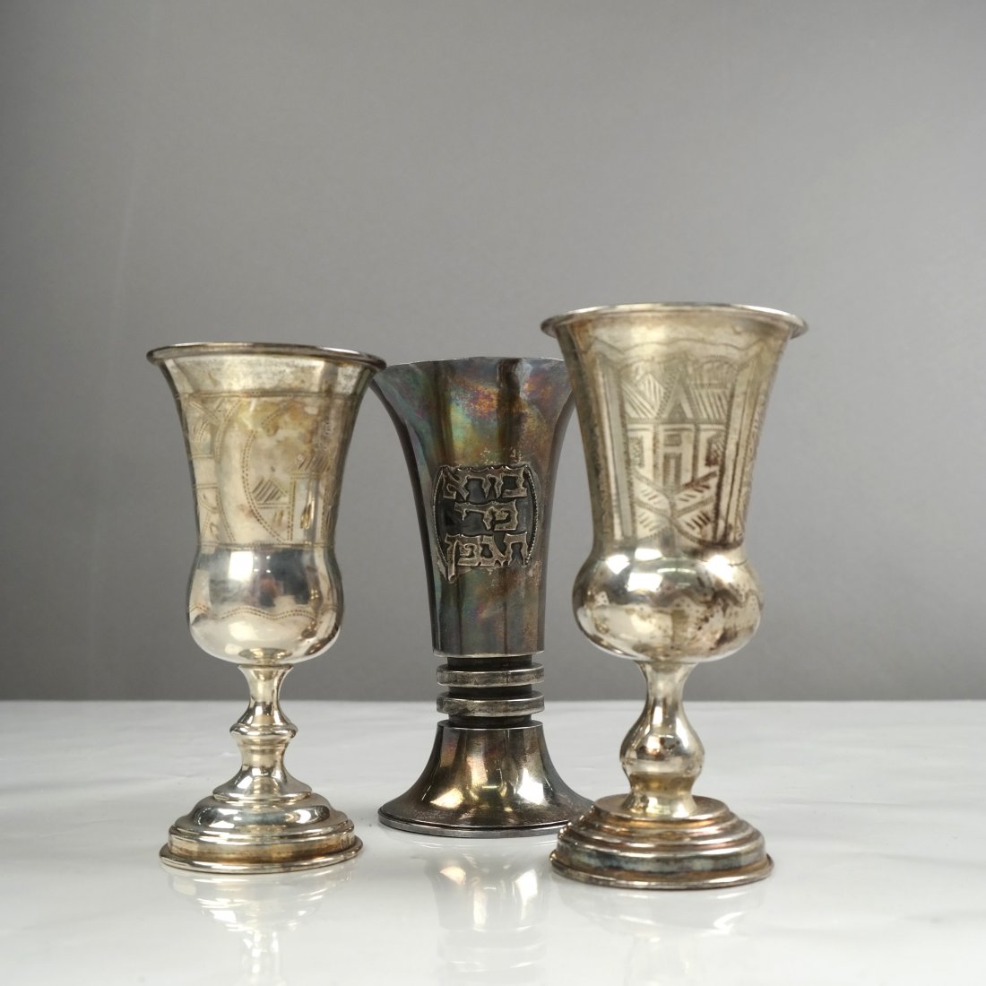 Three Sterling Kiddush Cups (1 of 7)