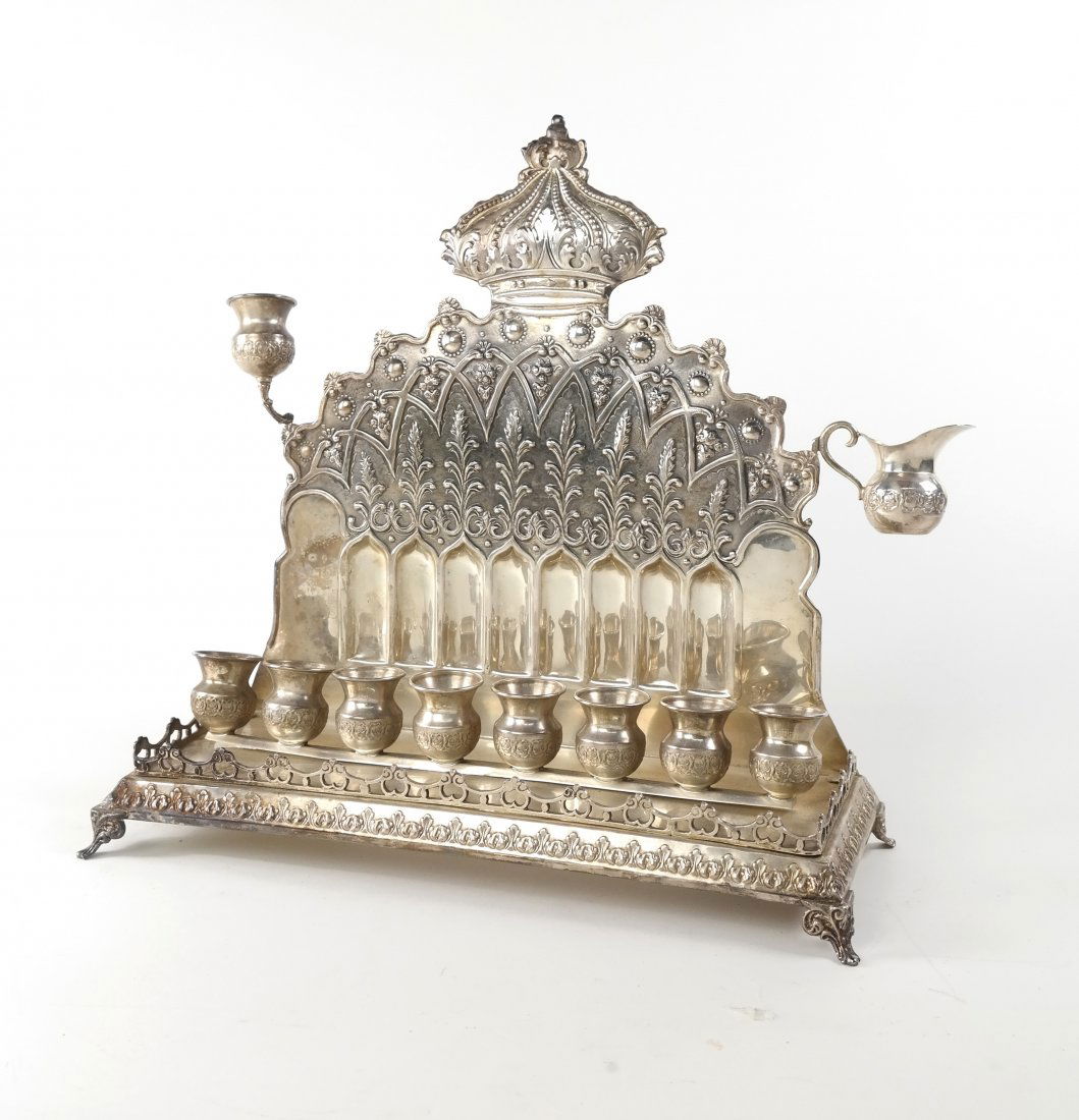 Eastern European Silver Menorah (1 of 7)