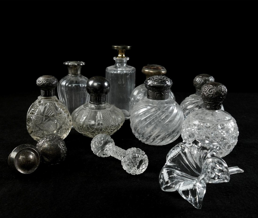Silver and Crystal Perfume Bottles (1 of 6)