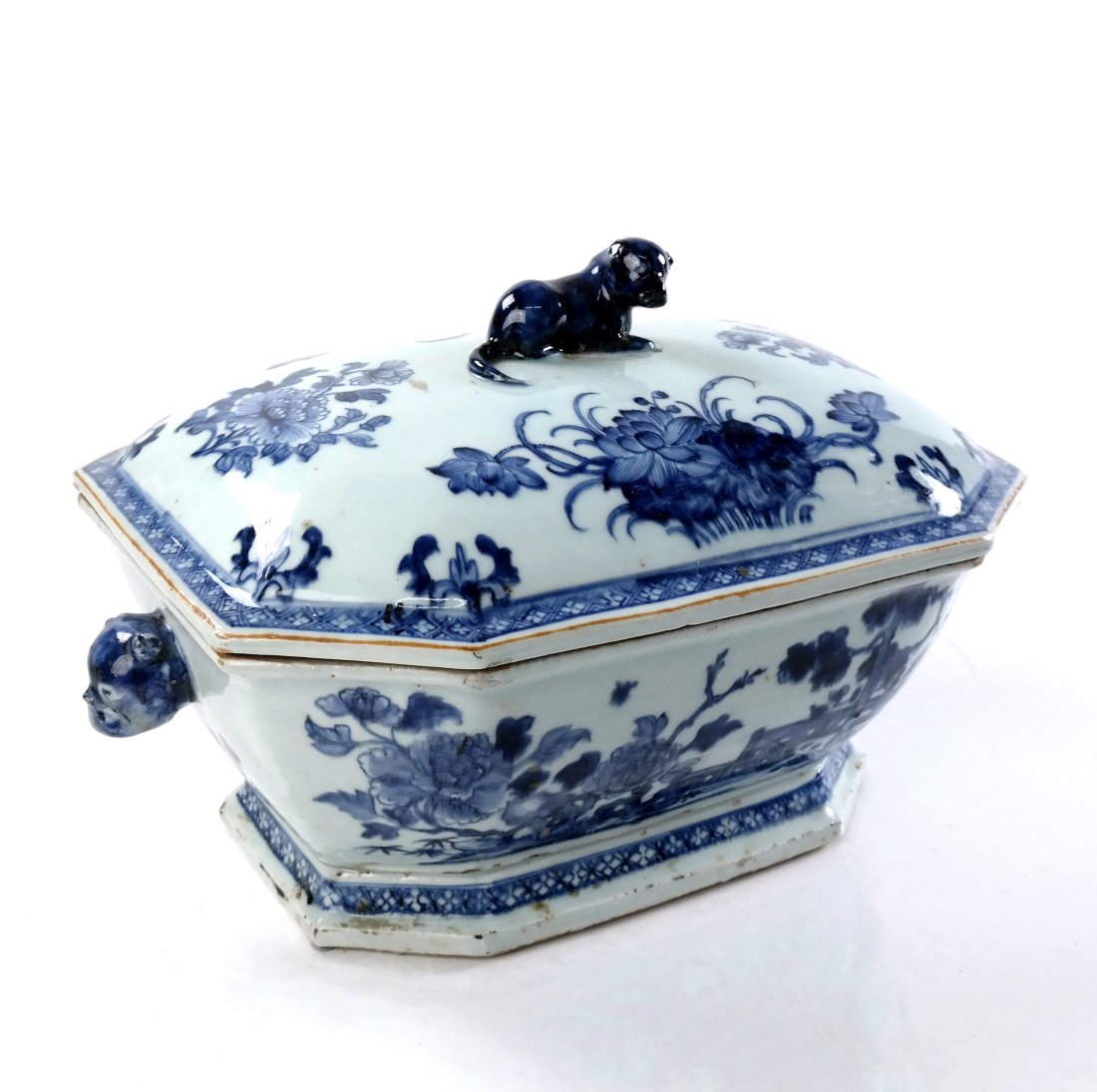Antique Blue and White Tureen (1 of 3)
