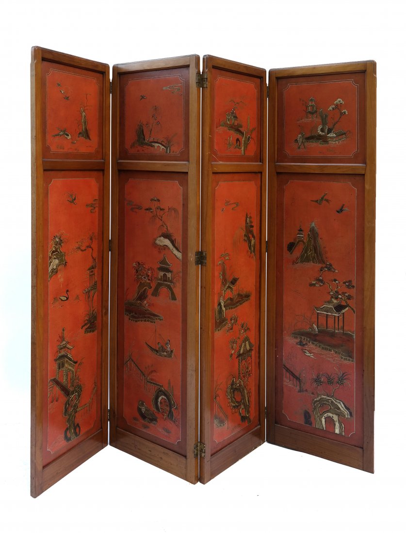 Chinoiserie Four Fold Screen (1 of 8)