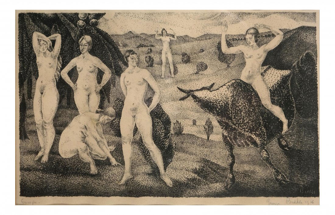 George Biddle, "Europa," Lithograph (1 of 5)