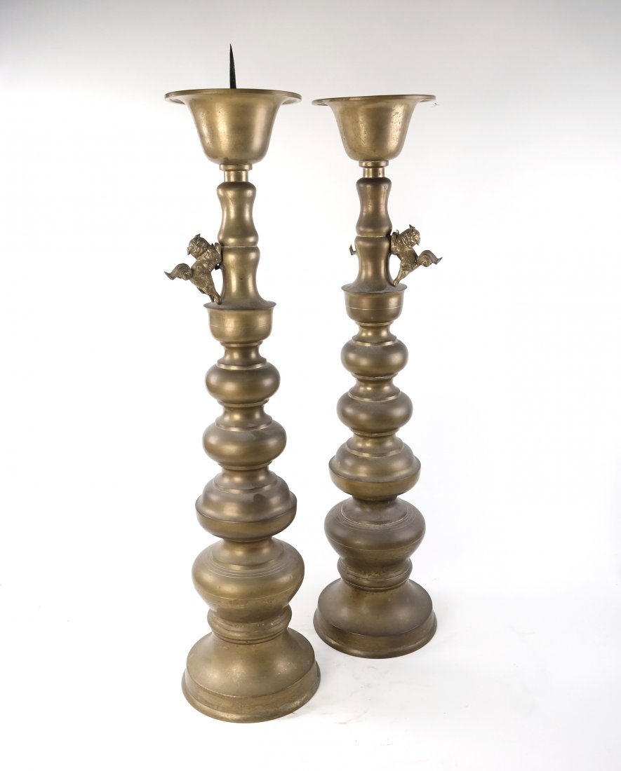 Pair of Brass Pricket Sticks (1 of 6)