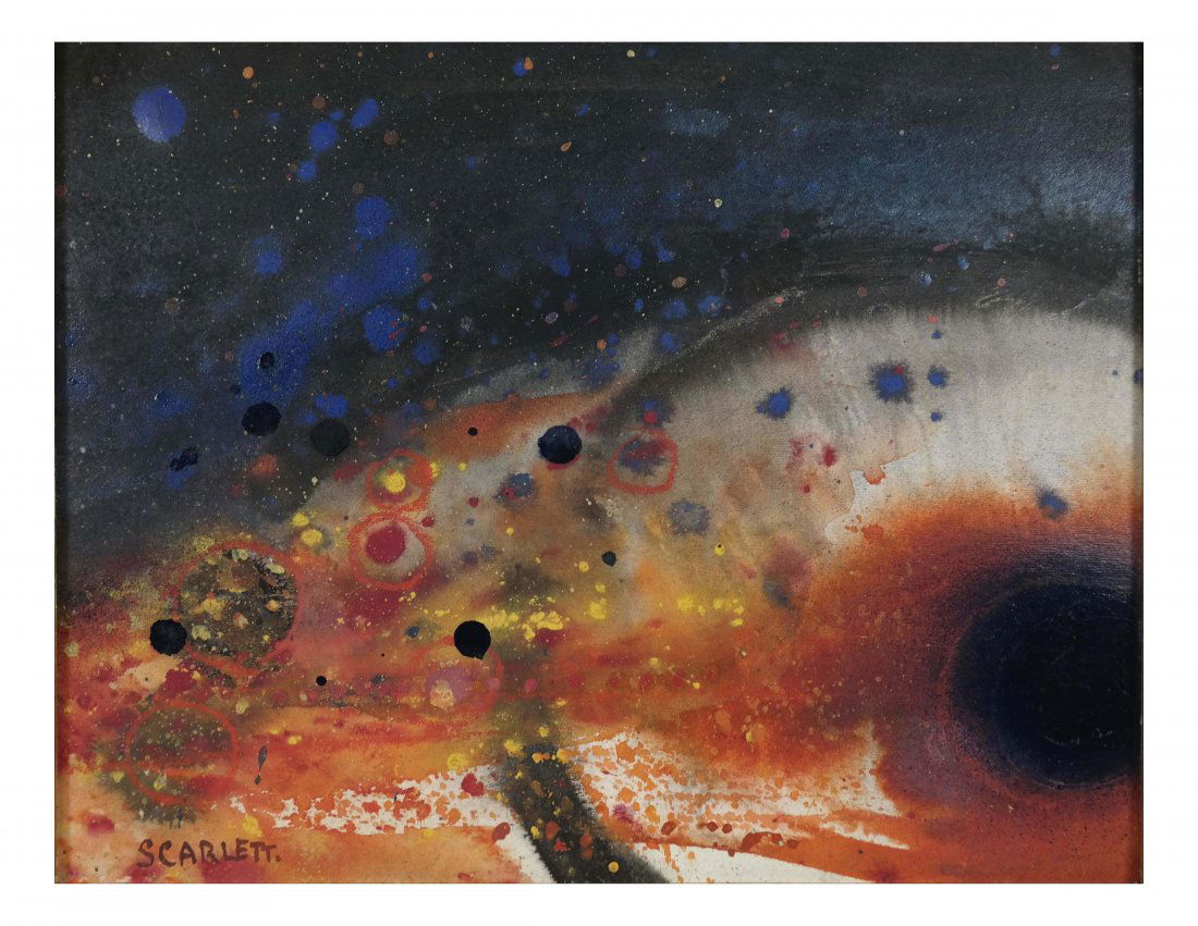 Abstract Mixed Media on Paper (1 of 4)