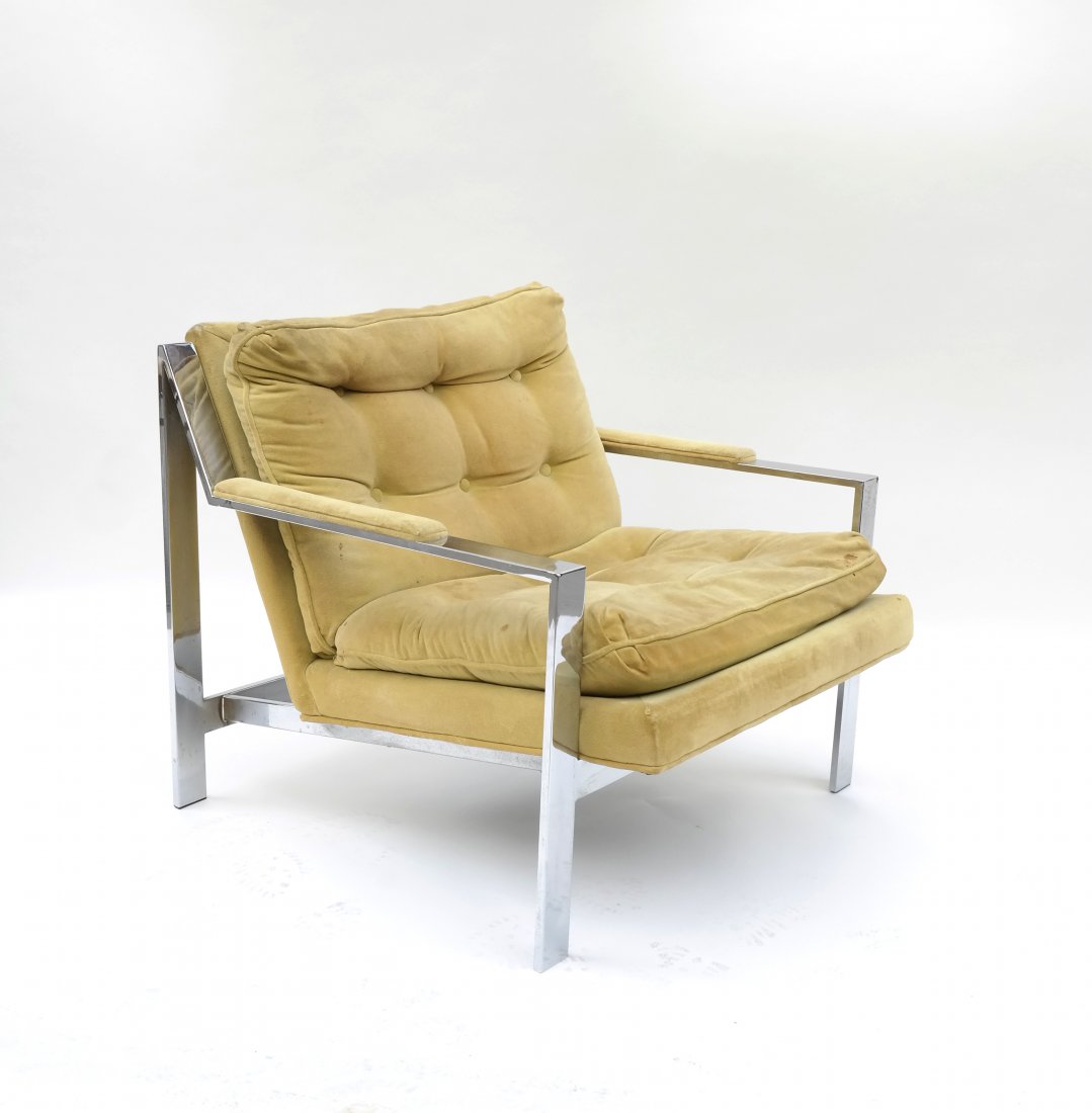 Flat Banded Chrome Metal Chair (1 of 8)