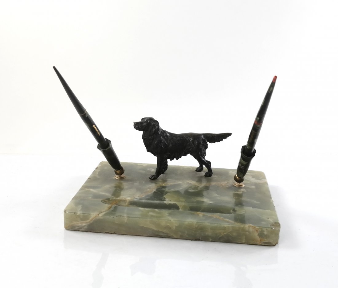 Green Onyx Desktop Pen Stand (1 of 6)