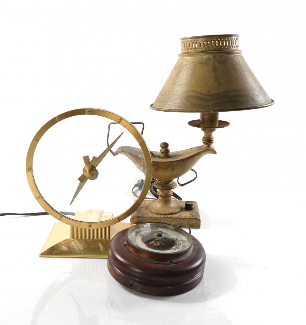 Clock, Aladdin Lamp, Barometer (1 of 5)