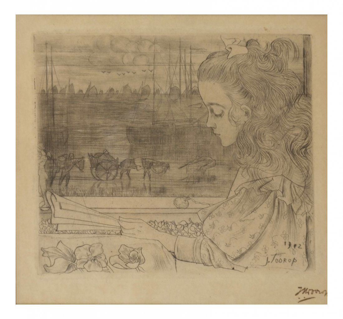 Jan Toorop, Drypoint Etching (1 of 3)