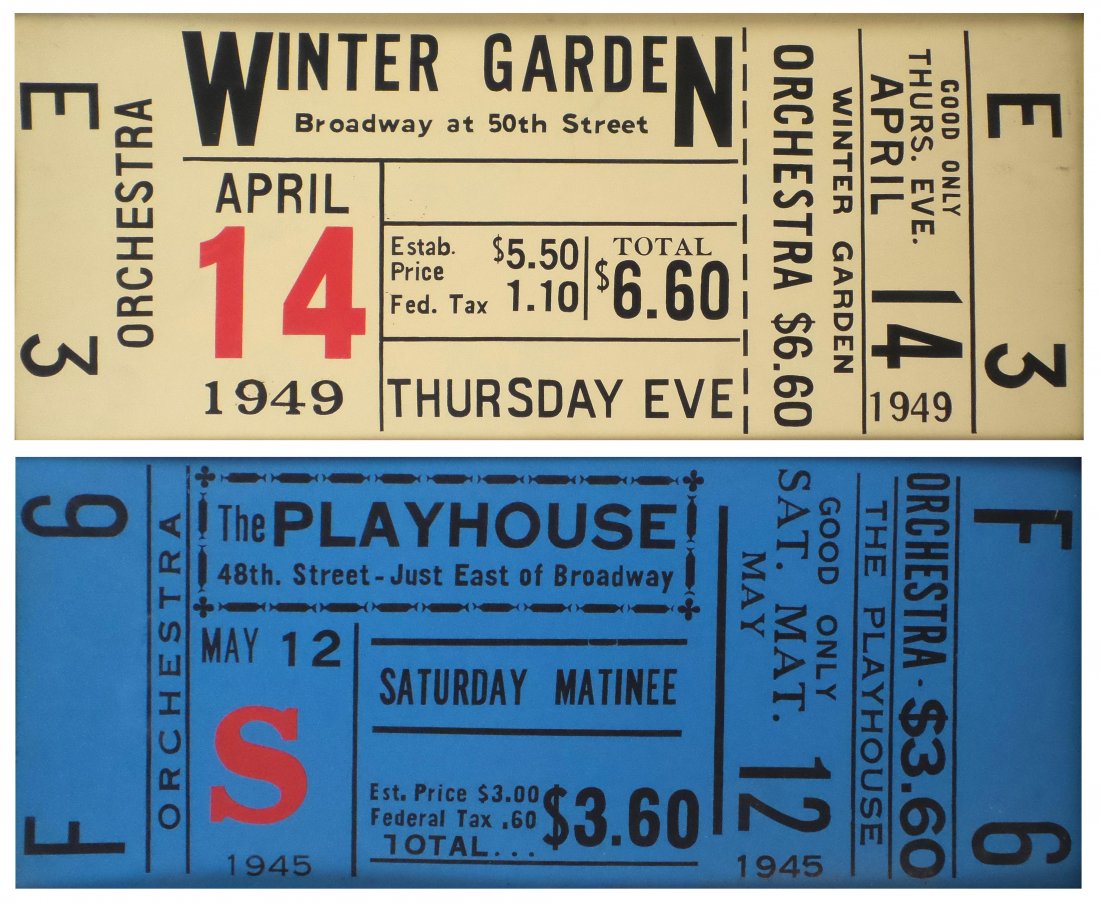 Two Screen Prints, Theatre Tickets (1 of 7)