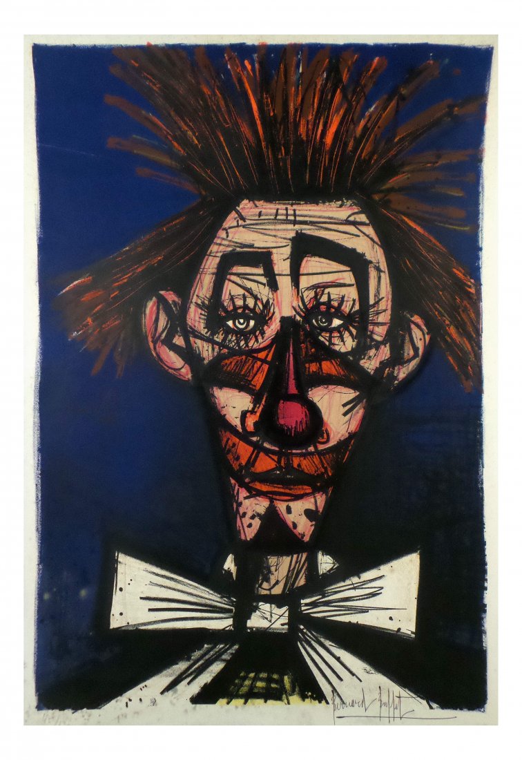 Bernard Buffet, Lithograph, Clown (1 of 4)