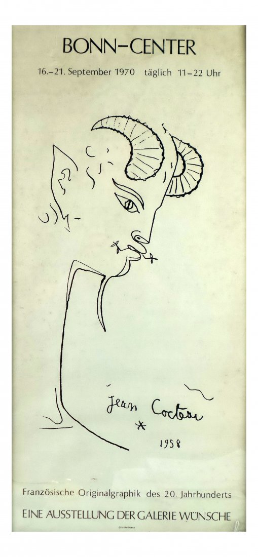 After Jean Cocteau, Exhibition Poster (1 of 5)