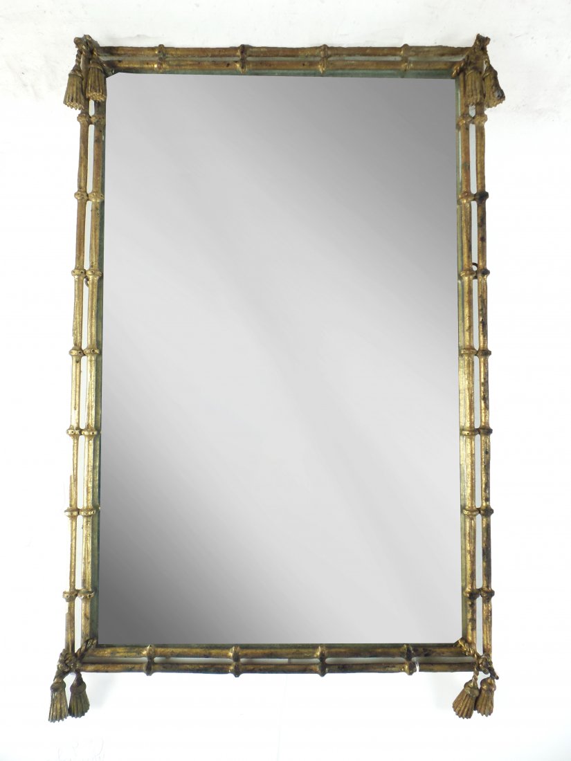 19th Century Gilt Metal Mirror (1 of 4)