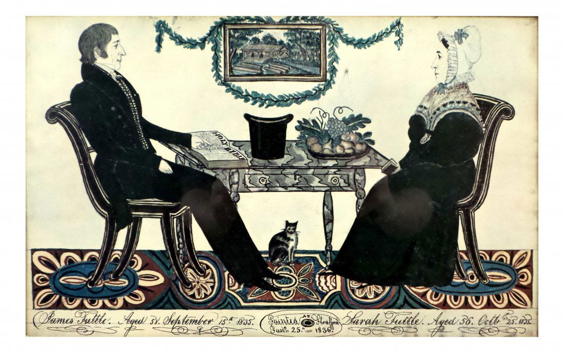 Offset Lithograph, 19th Century Couple (1 of 7)