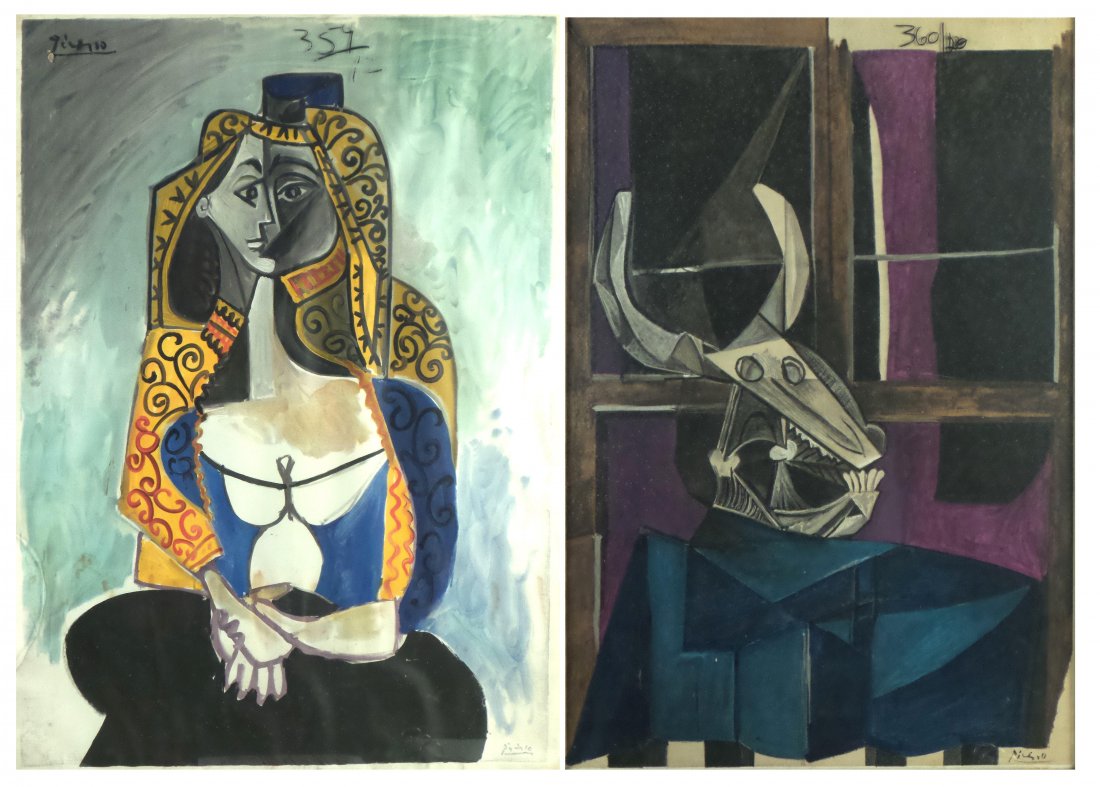 After Pablo Picasso, Two Lithographs (1 of 7)
