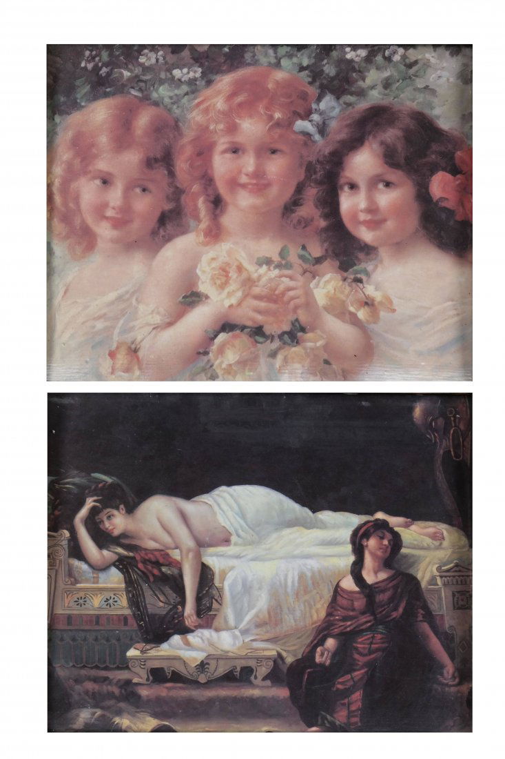 Two Reproduction Paintings on Porcelain (1 of 5)