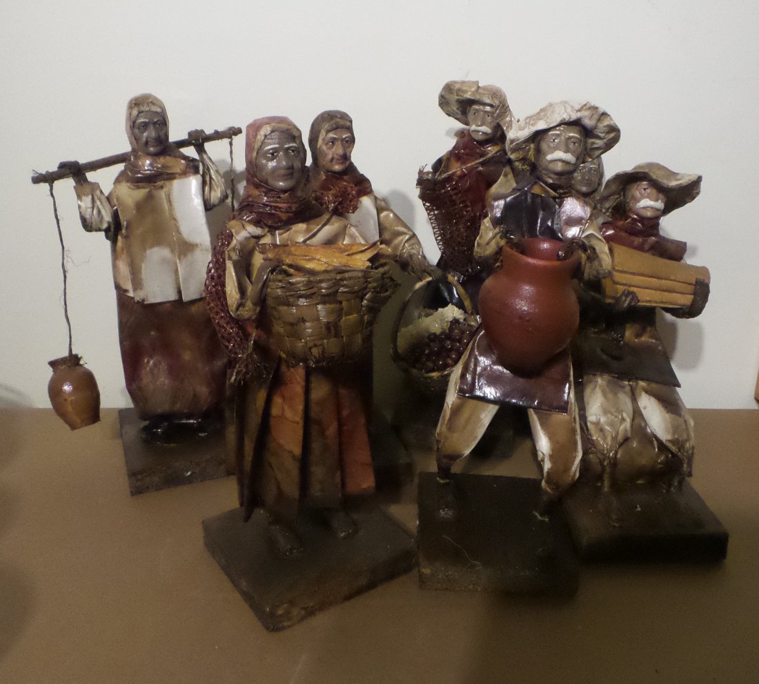 Papier Mache Mexican Folk Art Figurines (1 of 3)