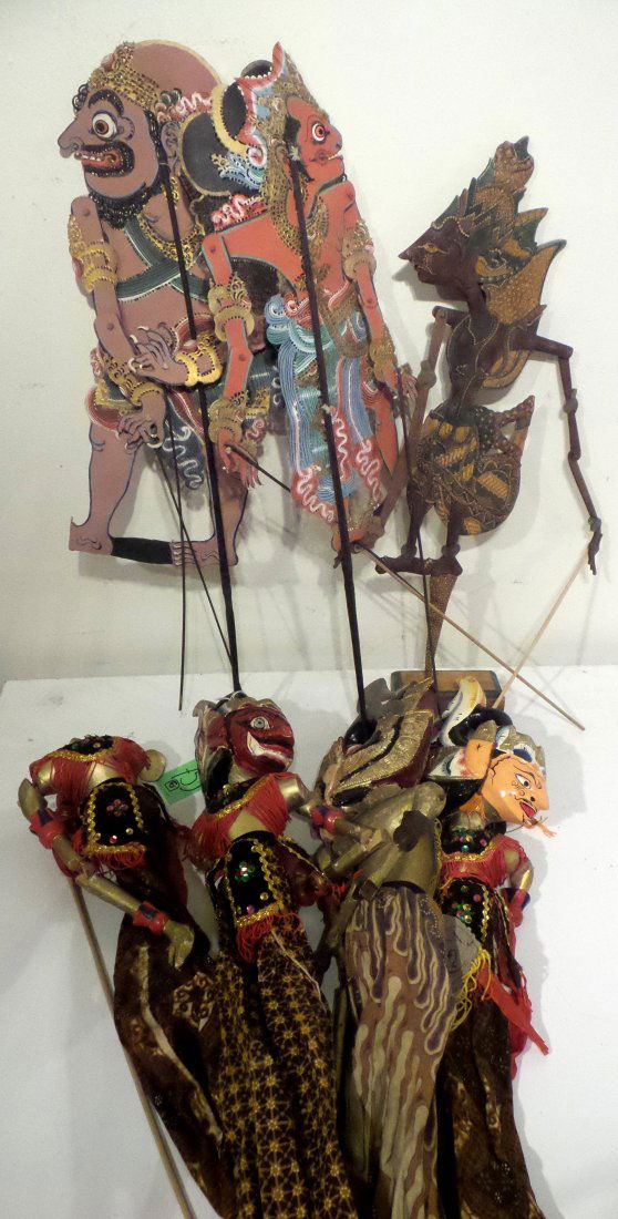 Five Wooden Balinese Puppets (1 of 4)