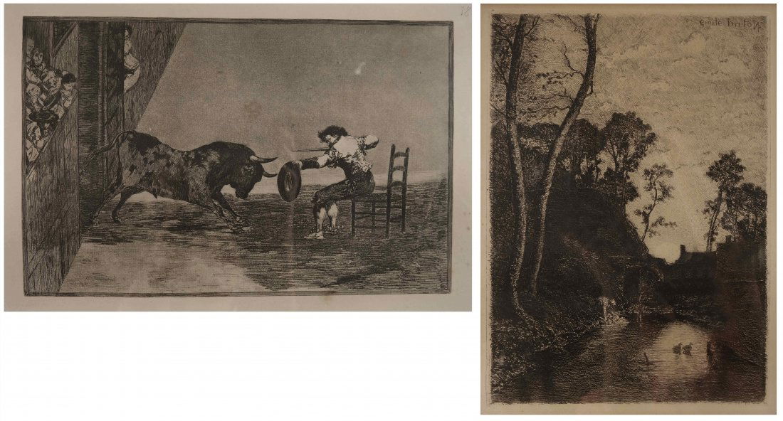 Emile Breton Etching, Other (1 of 5)