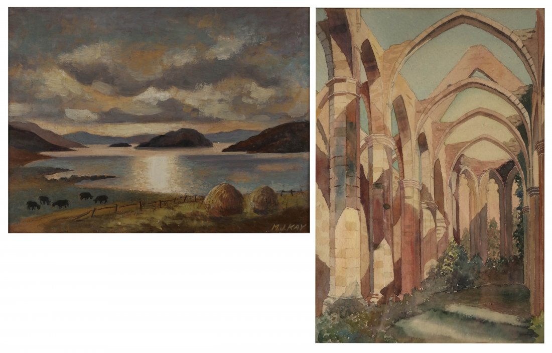Two Paintings - Landscape, Study (1 of 5)