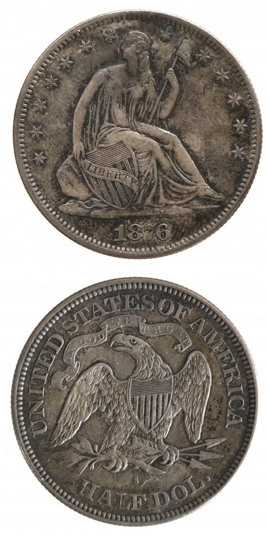 U.S. 1876-S Liberty Seated Half Dollar (1 of 4)
