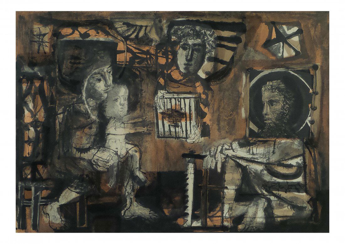 Clave, Lithograph - "La Sainte Famille" (1 of 6)